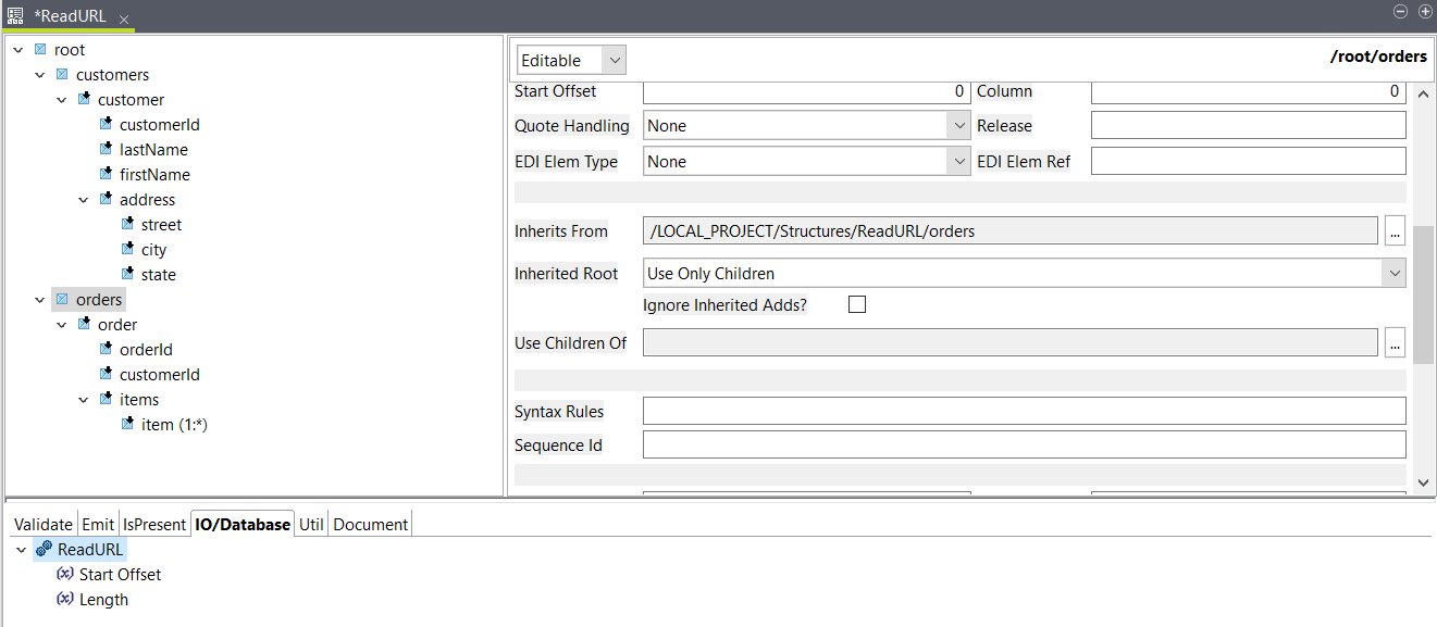 Résultat de la structure.