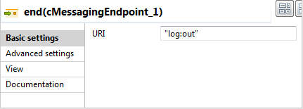 Vue Basic settings (Paramètres simples).