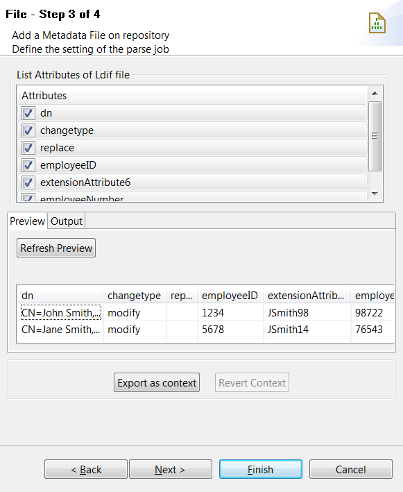 Boîte de dialogue File - Step 3 of 4 (Fichier - Étape 3 sur 4).