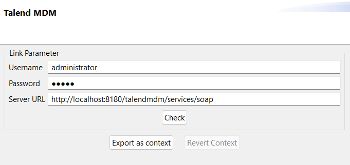 Configuration des Link parameters (Paramètres de liens).