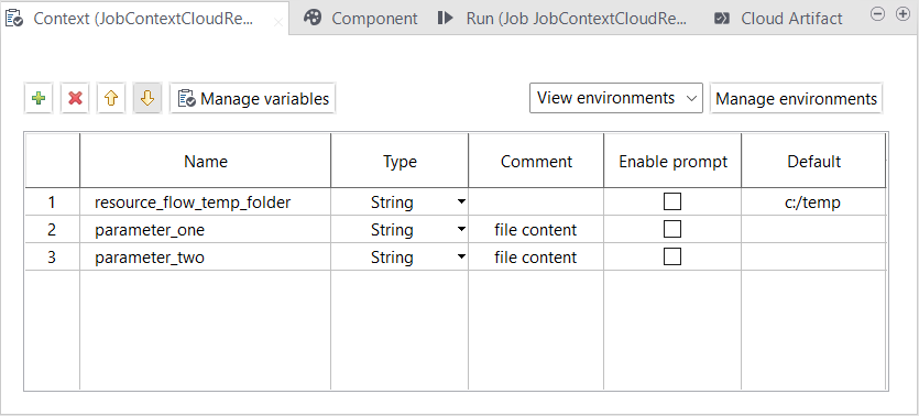 Vue Context (Contexte).