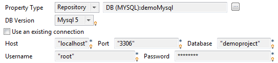 Configuration de Security (Sécurité) dans la boîte de dialogue Project Settings.