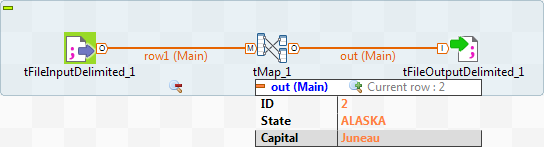 Exemple dans l'espace de modélisation graphique.