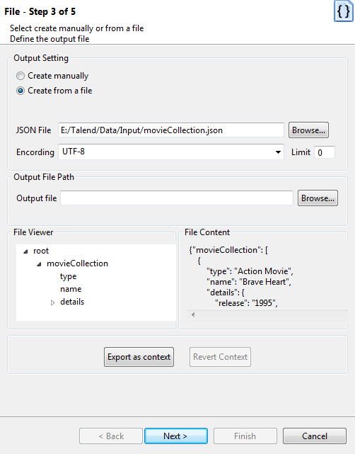 Boîte de dialogue File - Step 3 of 5 (Fichier - Étape 3 sur 5).