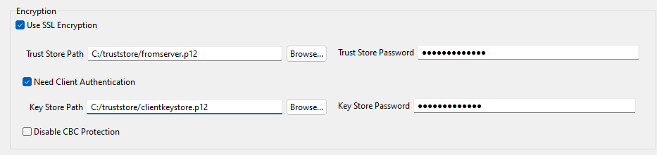 Configuration pour une connexion à une base de données Oracle à l'aide d'Oracle Custom (personnalisé).