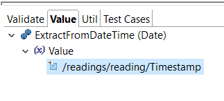 ExtractFromDateTimeファンクションの値。