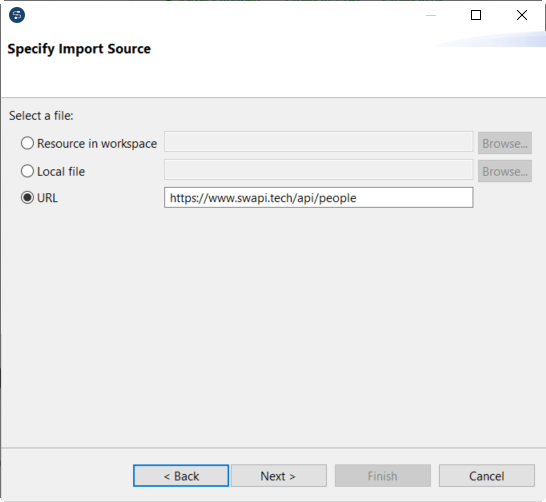 URLエントリー。