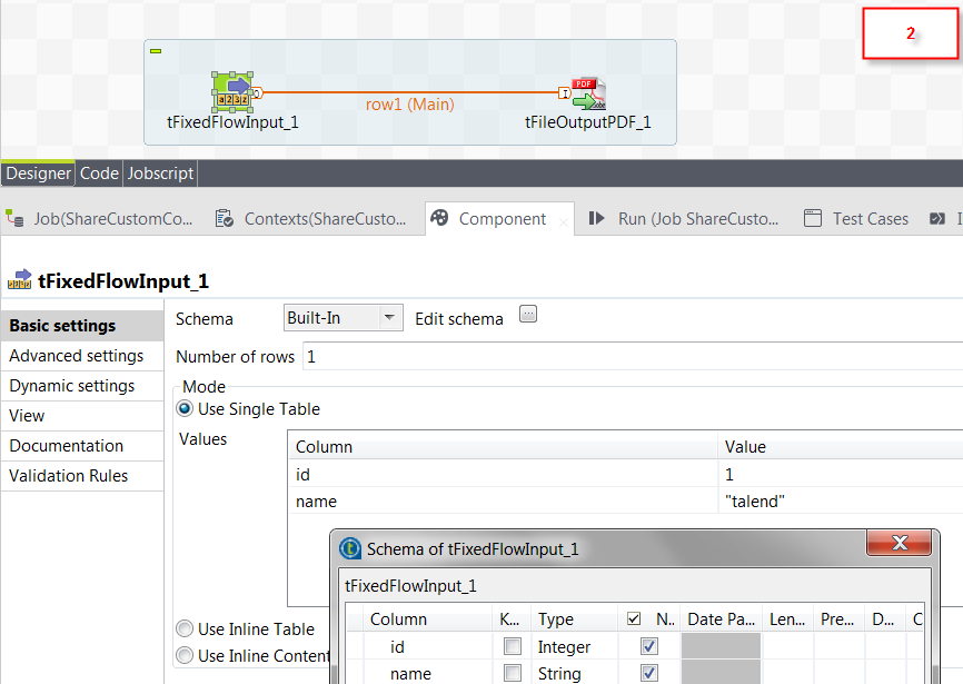 [Schema columns] (スキーマのカラム)