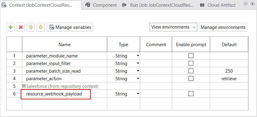 [Context] (コンテキスト)ビュー。
