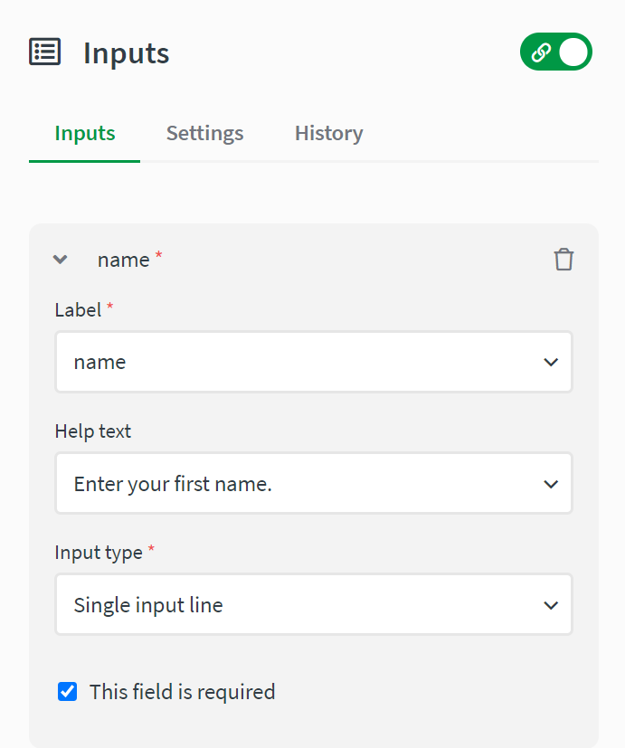 input block input field