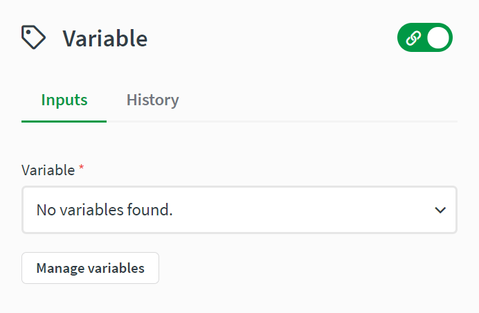 variable block input