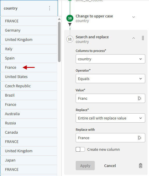 使用查找和替换修复拼写错误