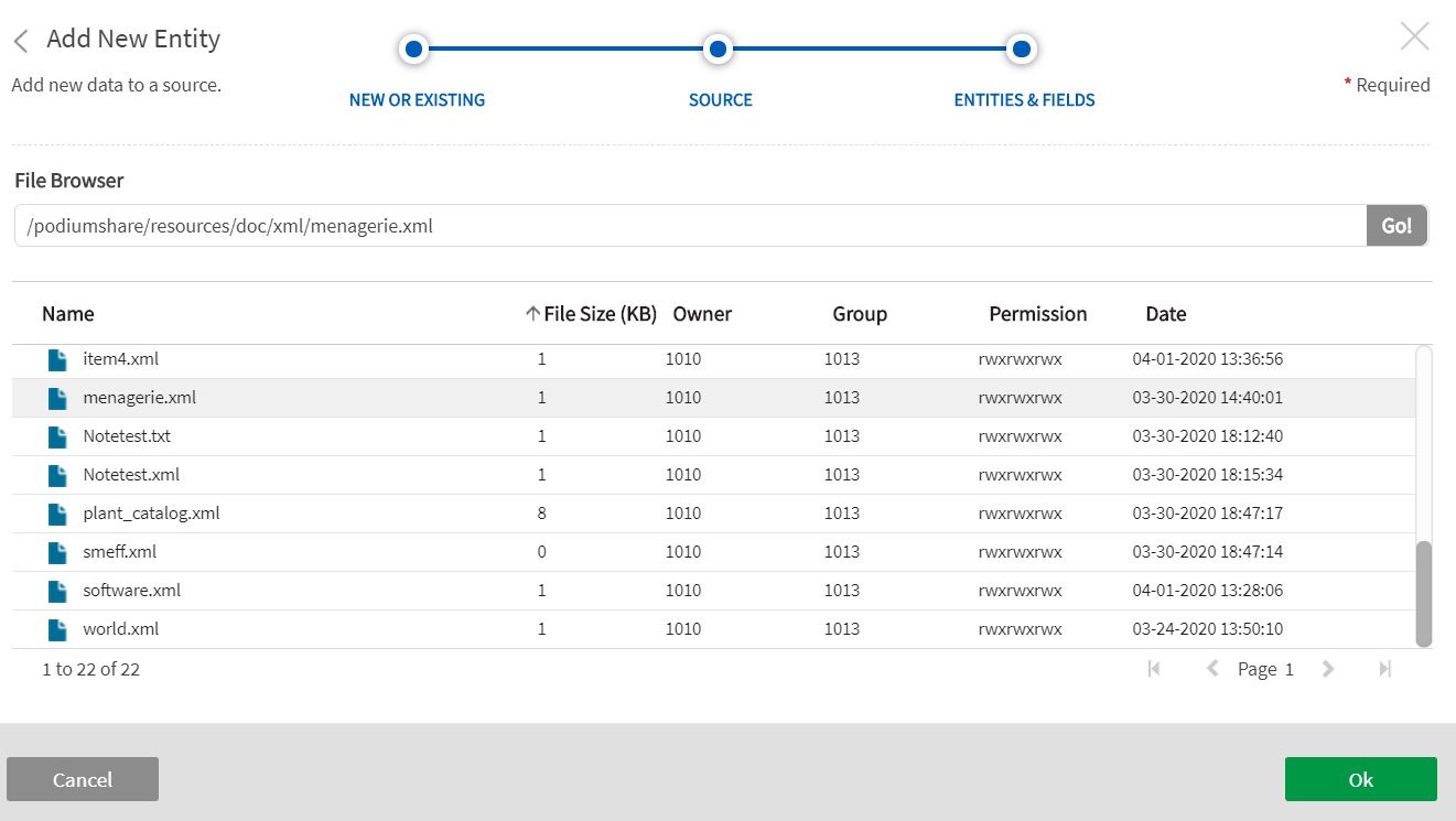 Click to view full size Browse directories for data file