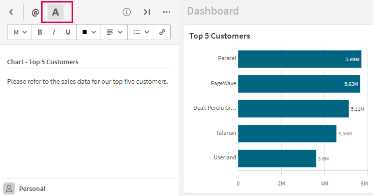 Fare clic per visualizzare a dimensioni complete Inserire il titolo e il testo per la nota.